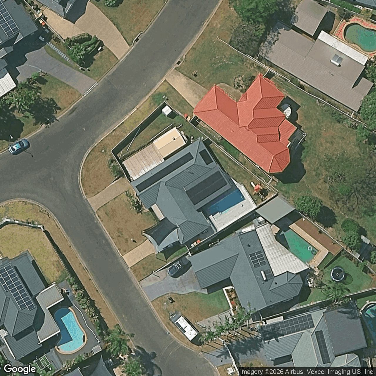 Aerial view of 2 Brae Court, Carrara QLD 4211