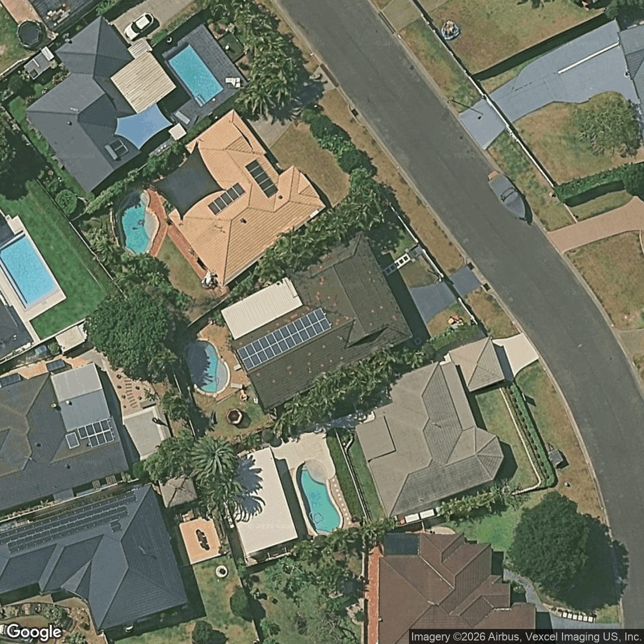 Aerial view of 21 Hastings Crescent, Carrara QLD 4211