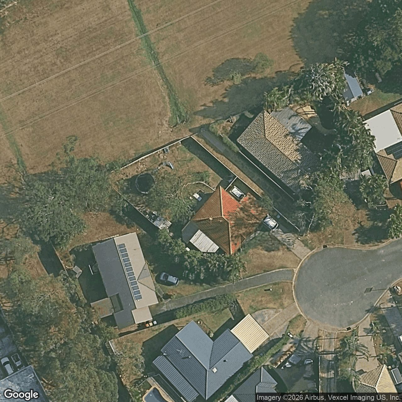 Aerial view of 33 Paul Court, Carrara QLD 4211