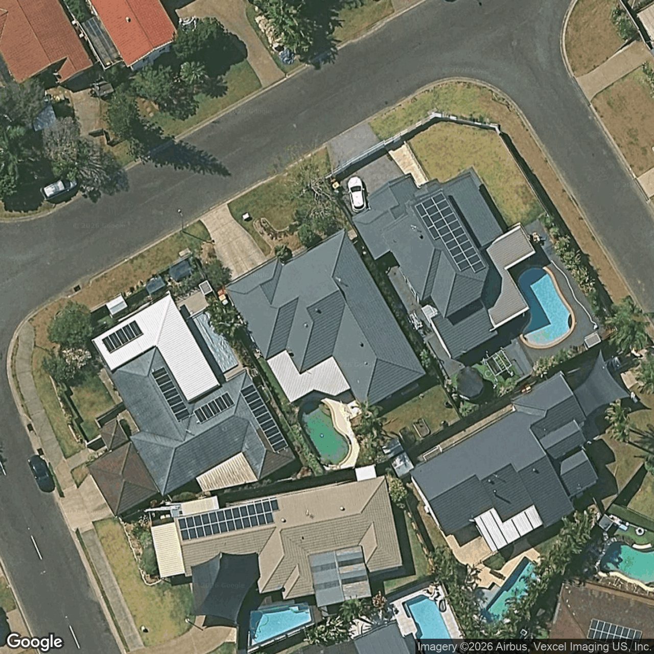 Aerial view of 56 Hastings Crescent, Carrara QLD 4211