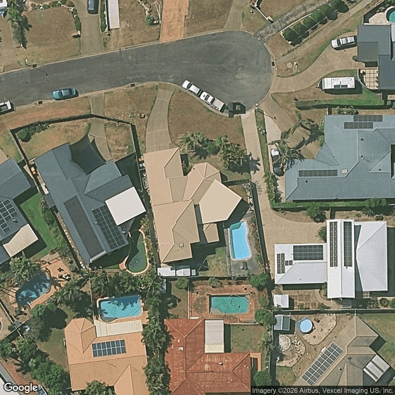 Aerial view of 9 Elsemore Court, Carrara QLD 4211