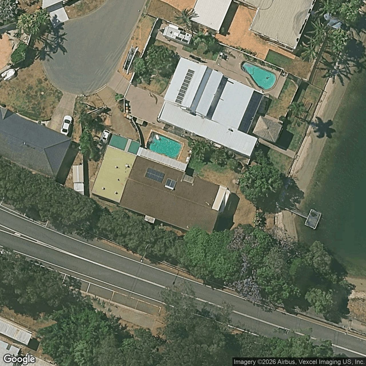 Aerial view of 15 Sacha Place, Carrara QLD 4211