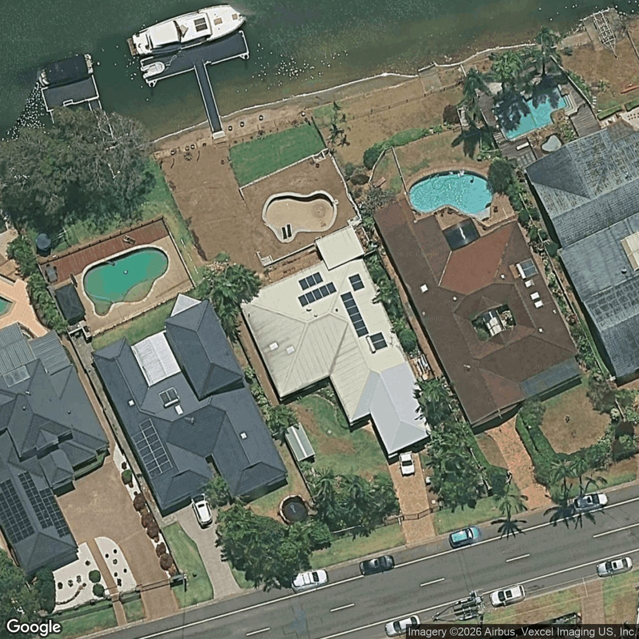 Aerial view of 18 Carrara Road, Carrara QLD 4211