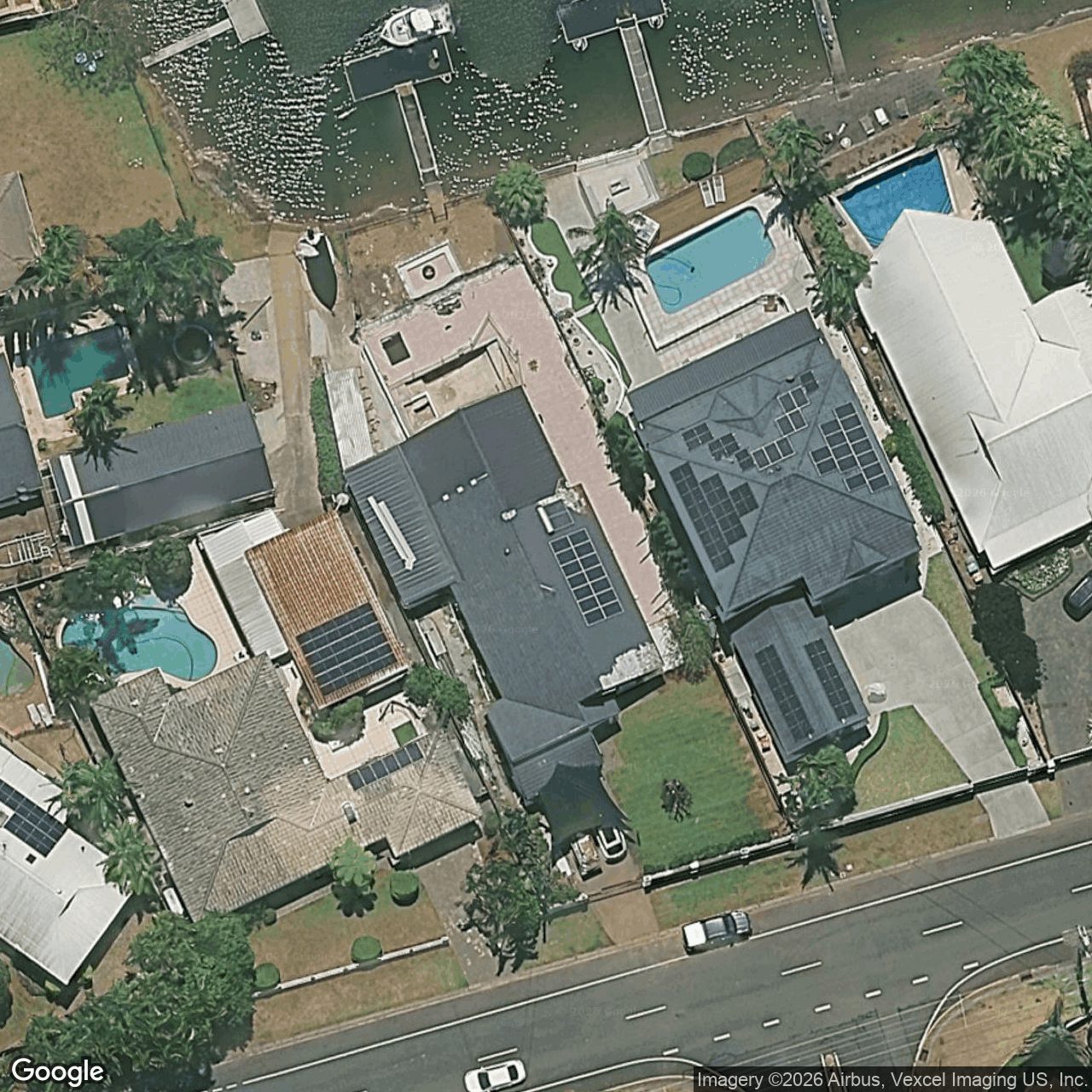 Aerial view of 6 Carrara Road, Carrara QLD 4211