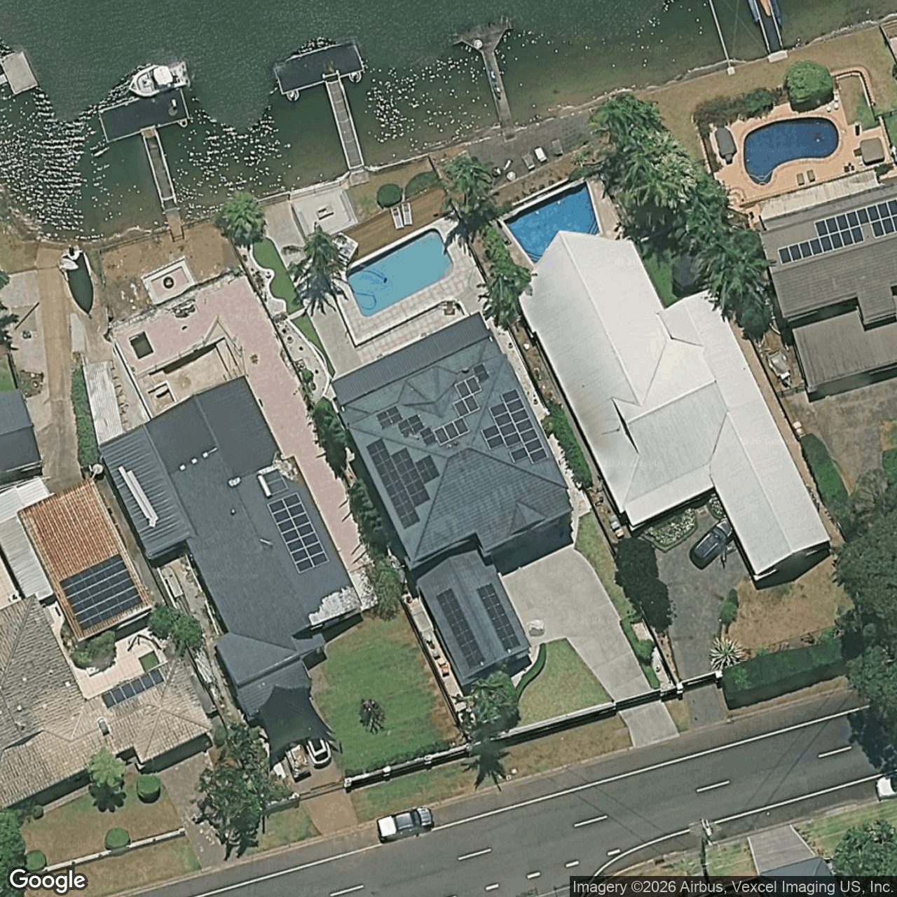 Aerial view of 8 Carrara Road, Carrara QLD 4211