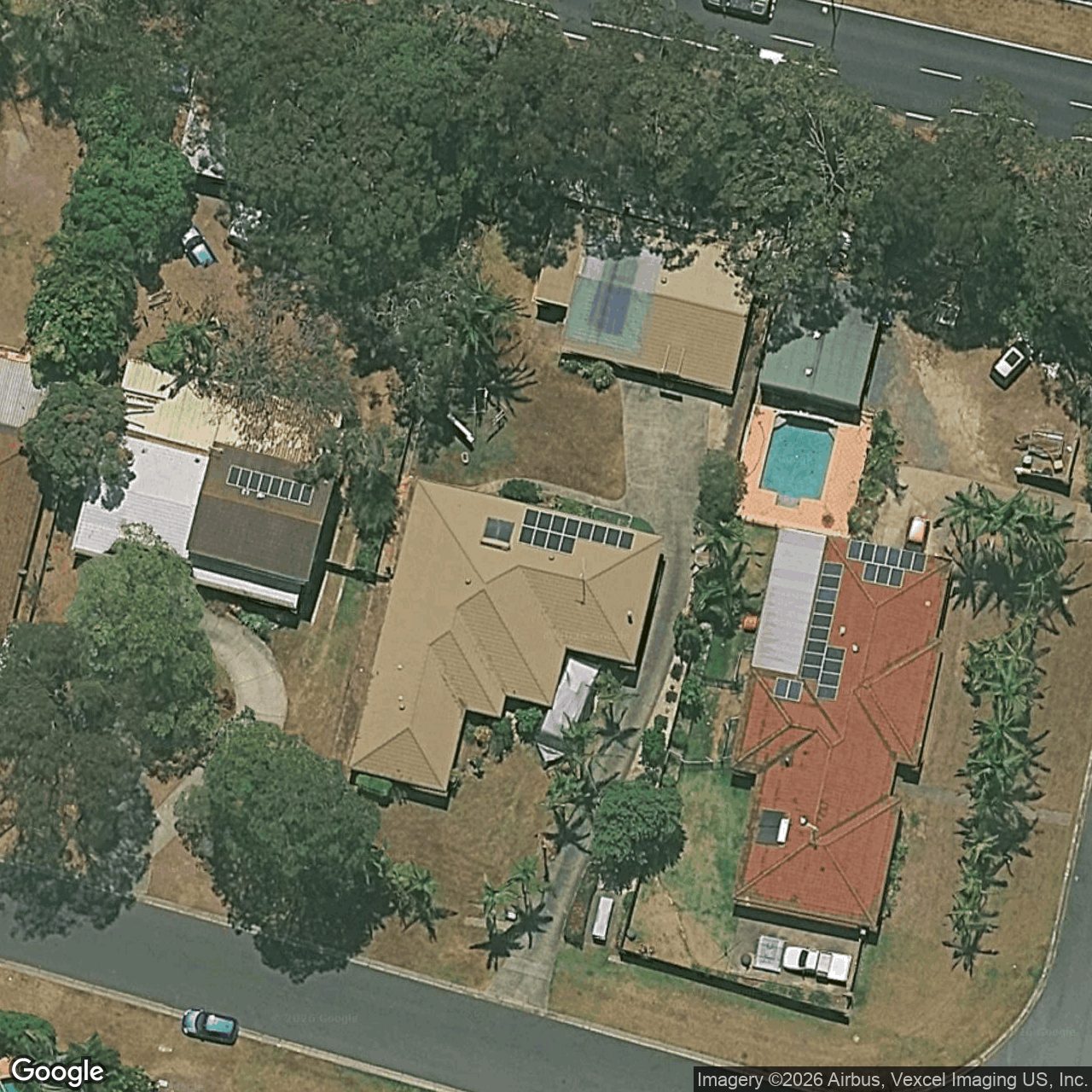 Aerial view of 124 Alison Road, Carrara QLD 4211