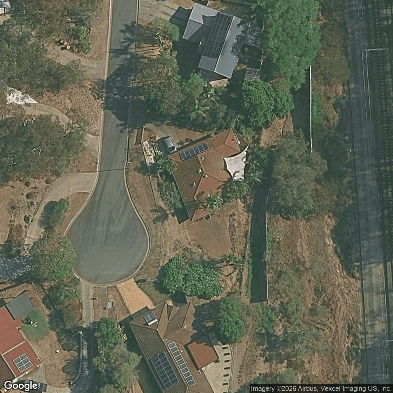 Aerial view of 5 Paddington Drive, Carrara QLD 4211