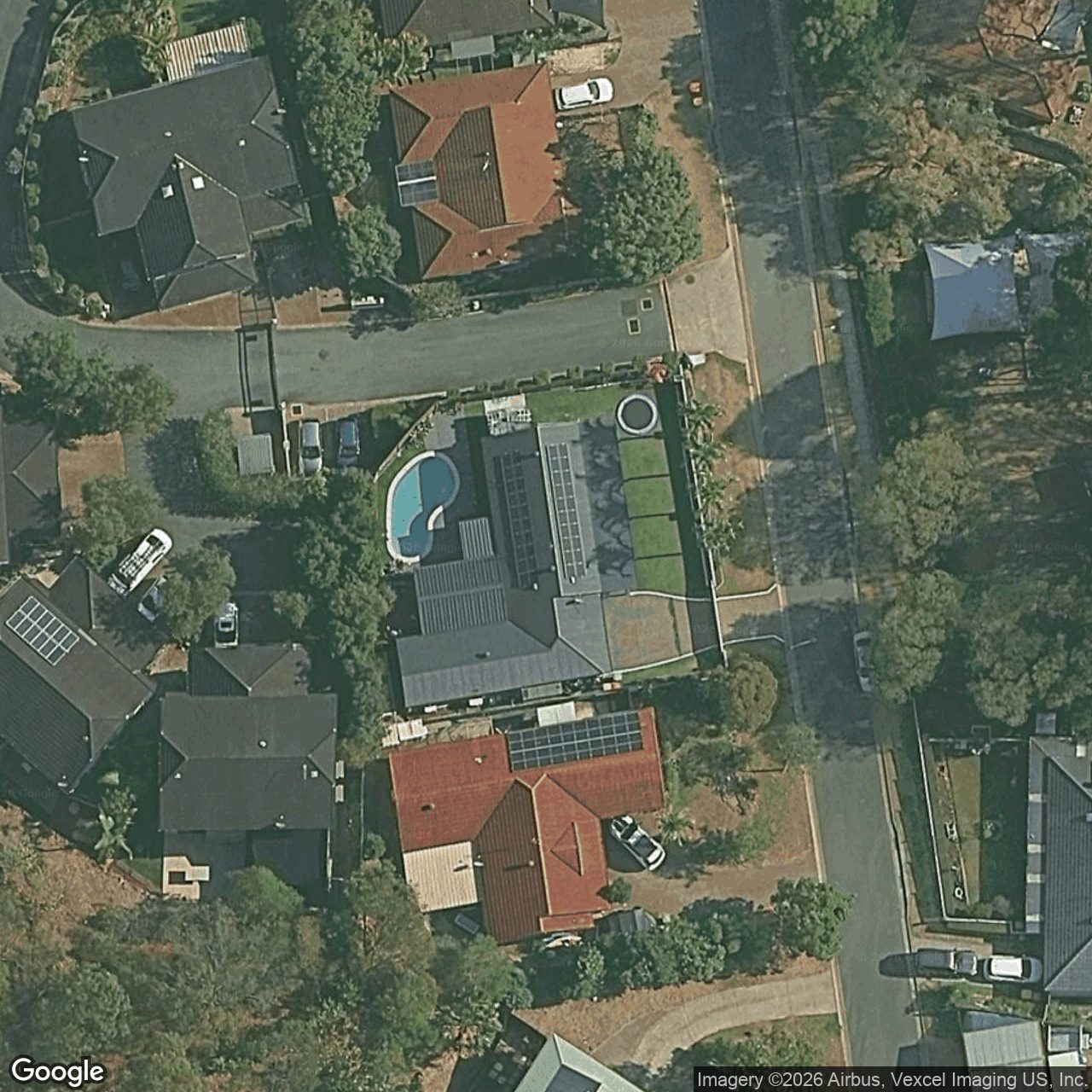 Aerial view of 18 Paddington Drive, Carrara QLD 4211