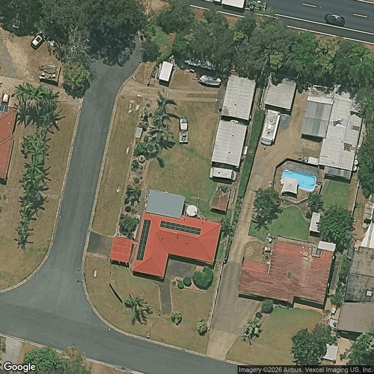 Aerial view of 128 Alison Road, Carrara QLD 4211
