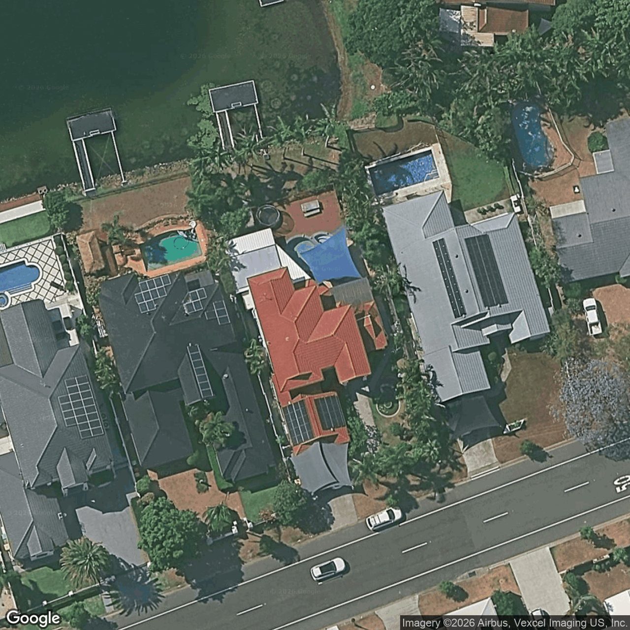 Aerial view of 151 Santa Cruz Boulevard, Clear Island Waters QLD 4226