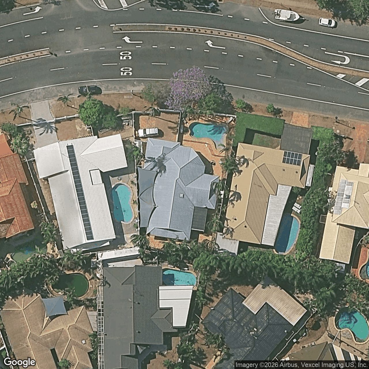 Aerial view of 6 Santa Cruz Boulevard, Clear Island Waters QLD 4226