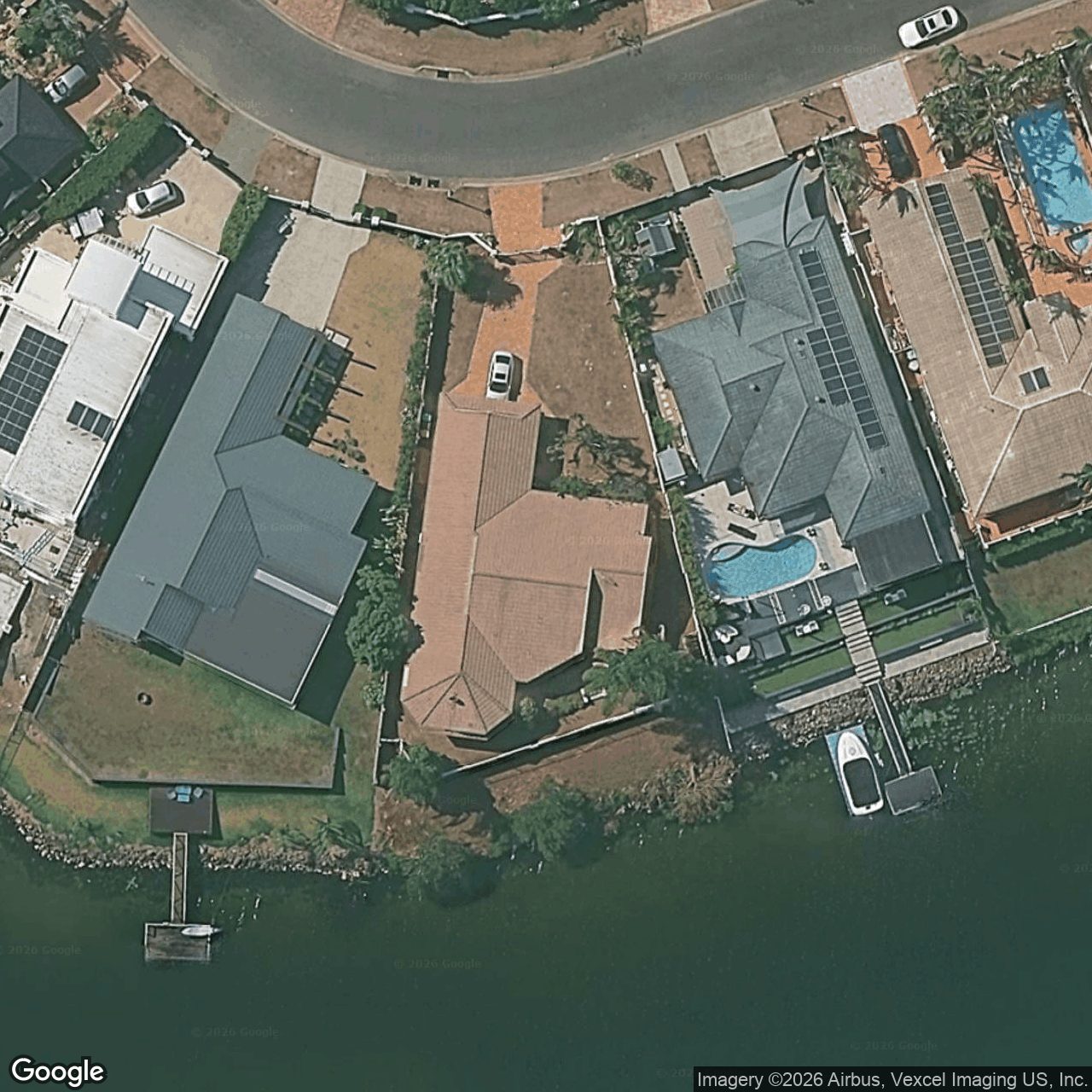 Aerial view of 36 Santabelle Crescent, Clear Island Waters QLD 4226