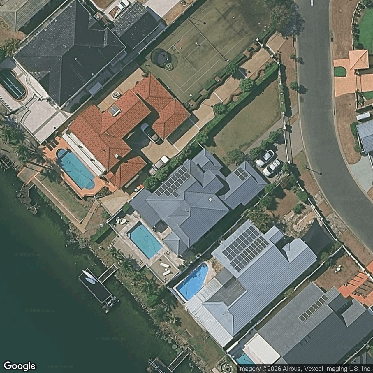 Aerial view of 48 Santabelle Crescent, Clear Island Waters QLD 4226