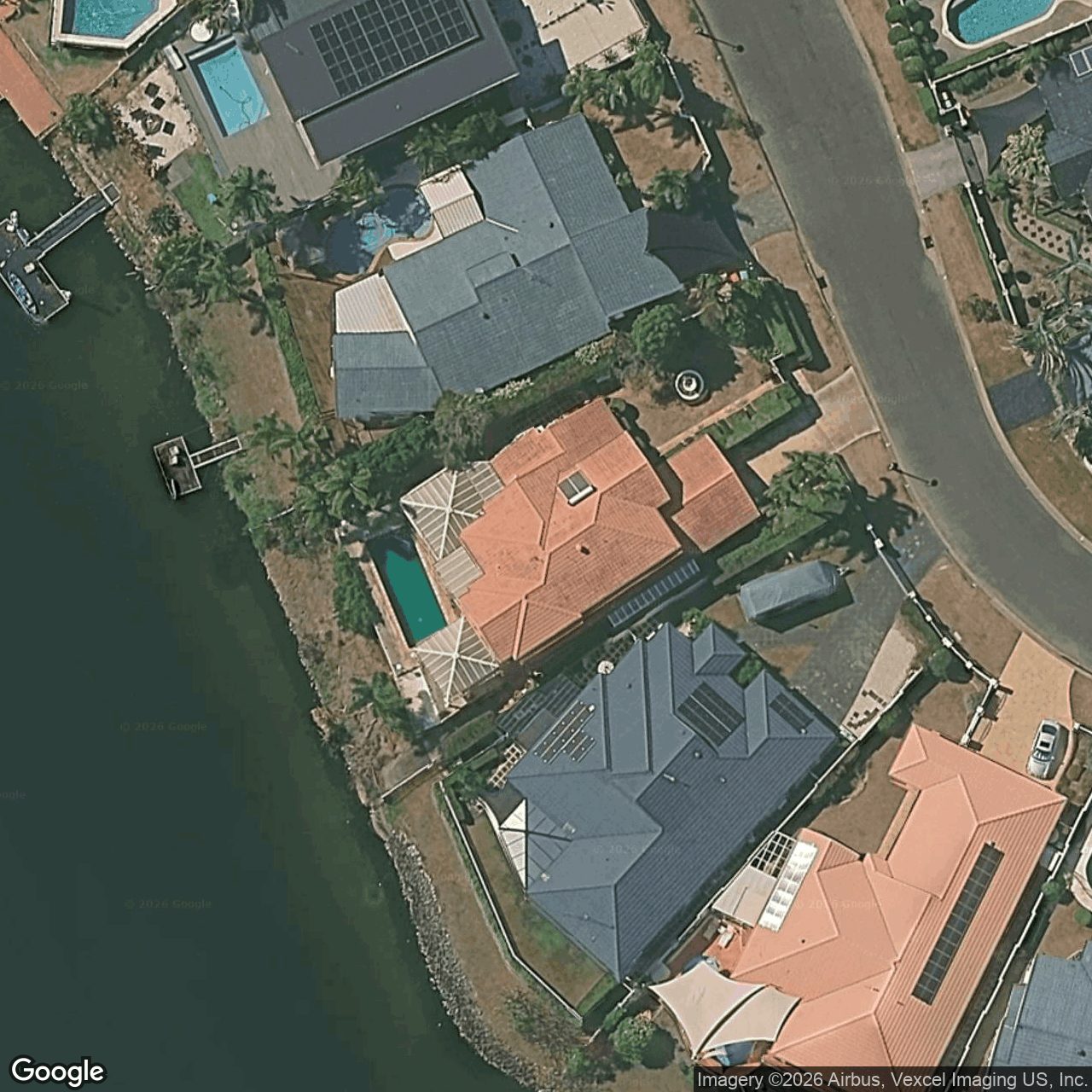 Aerial view of 45 Cayman Drive, Clear Island Waters QLD 4226