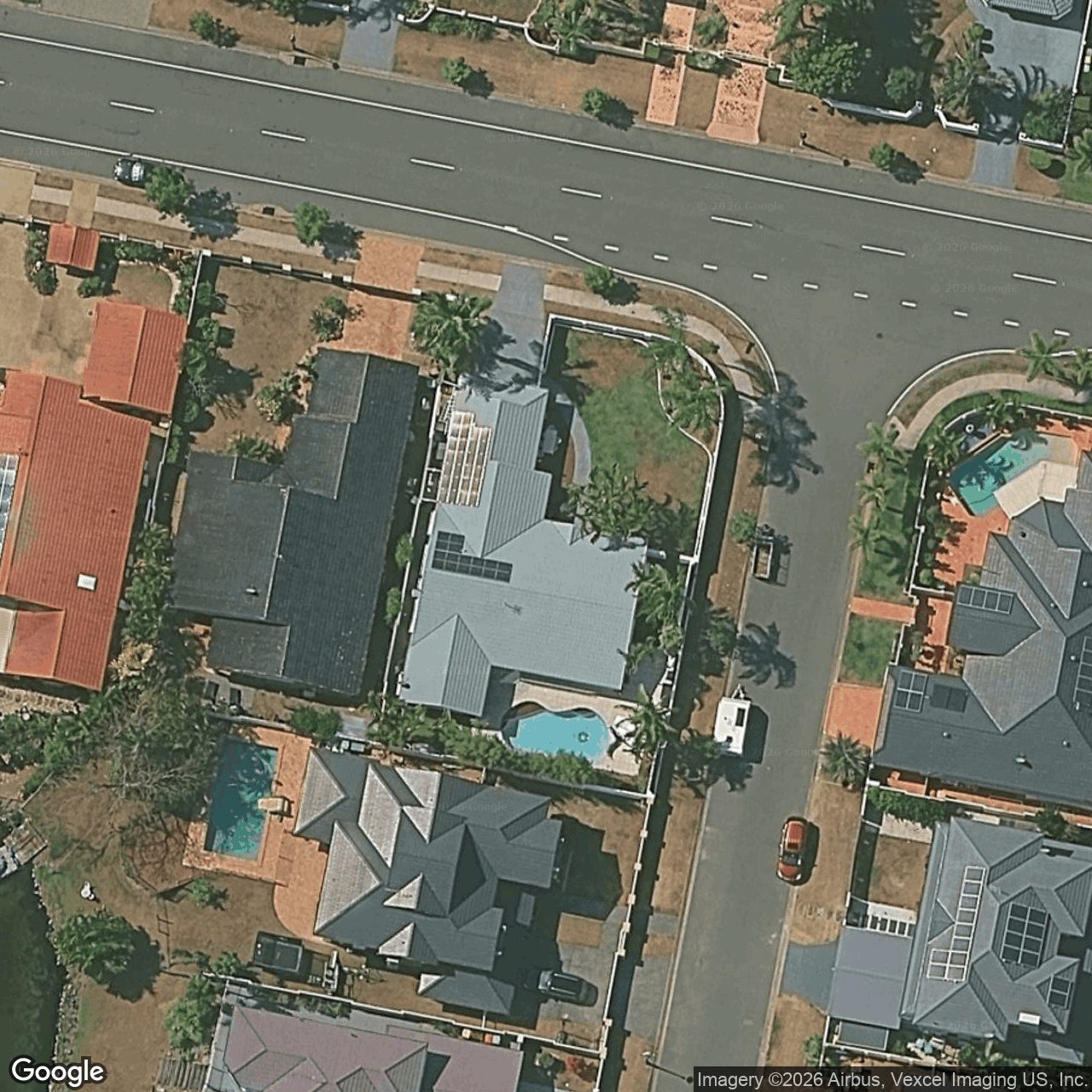 Aerial view of 84 Santa Cruz Boulevard, Clear Island Waters QLD 4226
