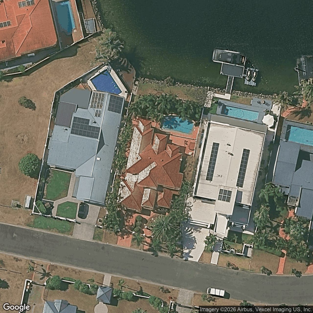 Aerial view of 6 San Simeon Drive, Clear Island Waters QLD 4226