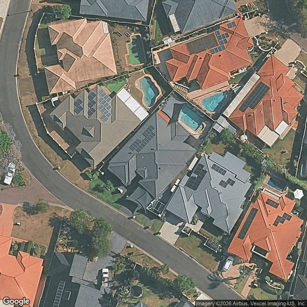 Aerial view of 33 Martingale Circuit, Clear Island Waters QLD 4226