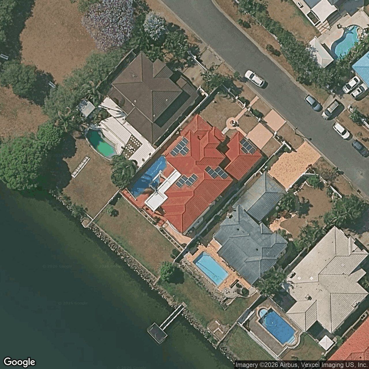 Aerial view of 42A Montevideo Drive, Clear Island Waters QLD 4226