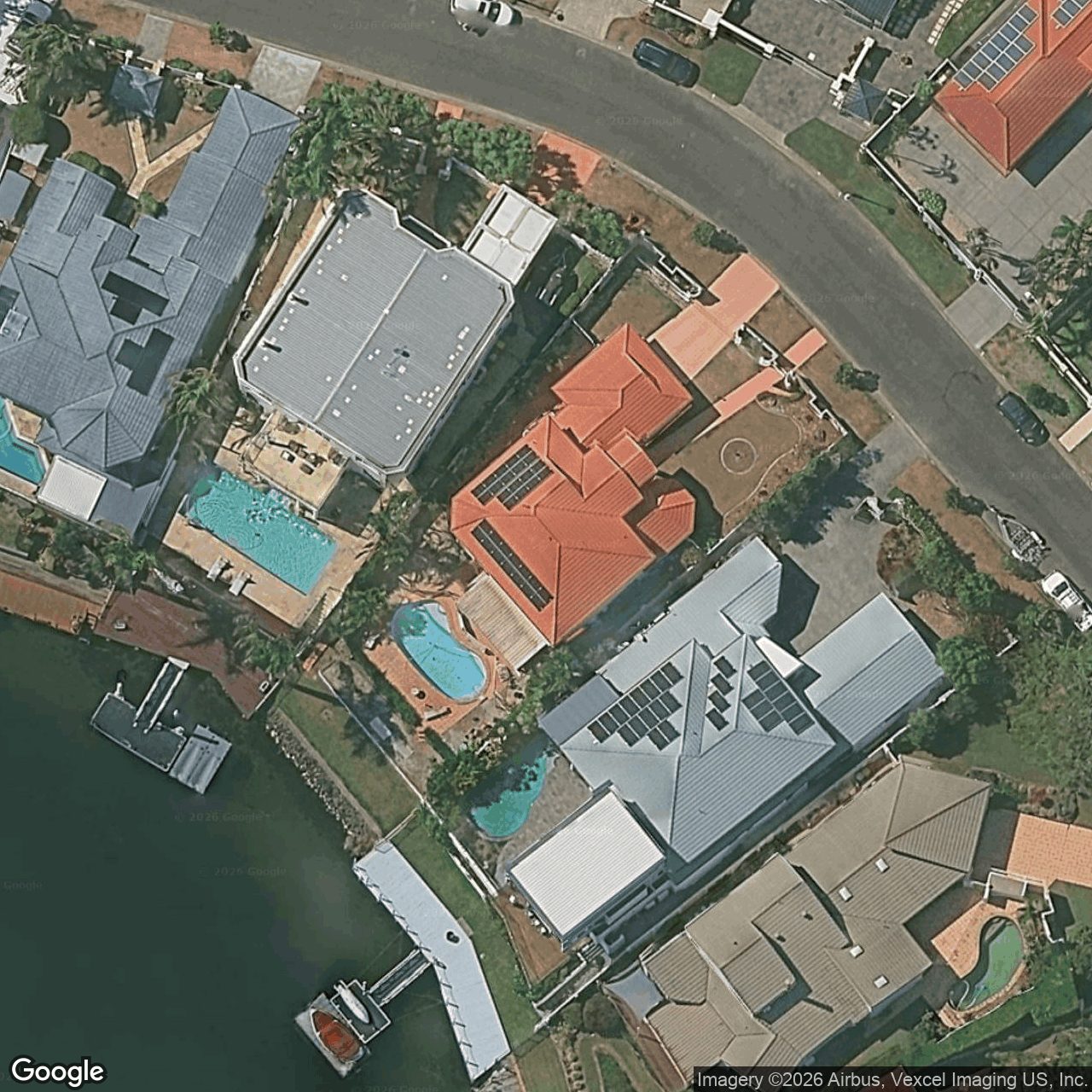 Aerial view of 29 San Simeon Drive, Clear Island Waters QLD 4226