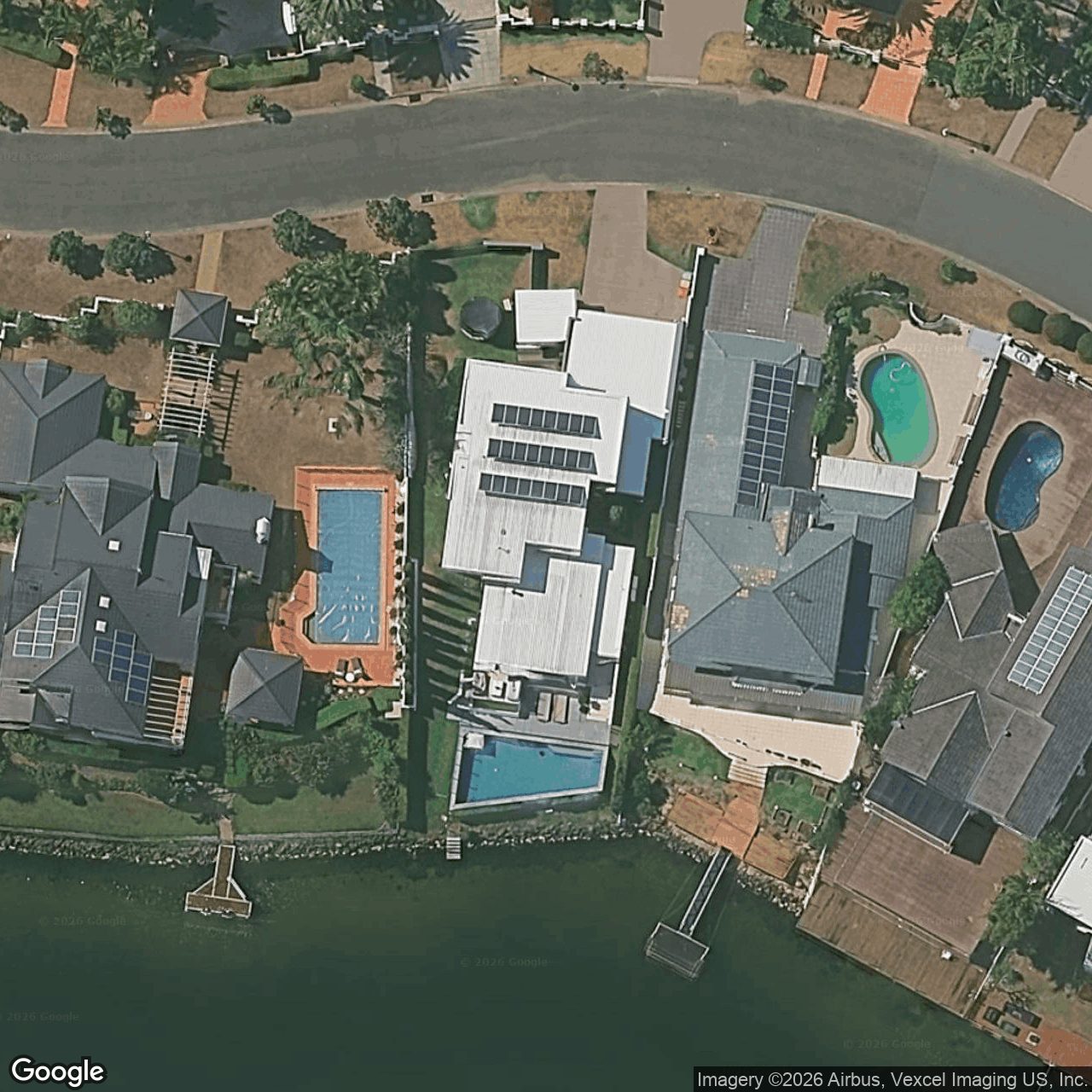 Aerial view of 13 San Simeon Drive, Clear Island Waters QLD 4226