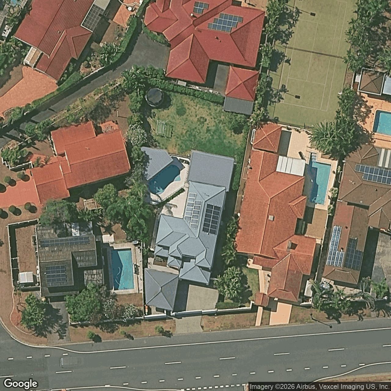Aerial view of 111 Santa Cruz Boulevard, Clear Island Waters QLD 4226