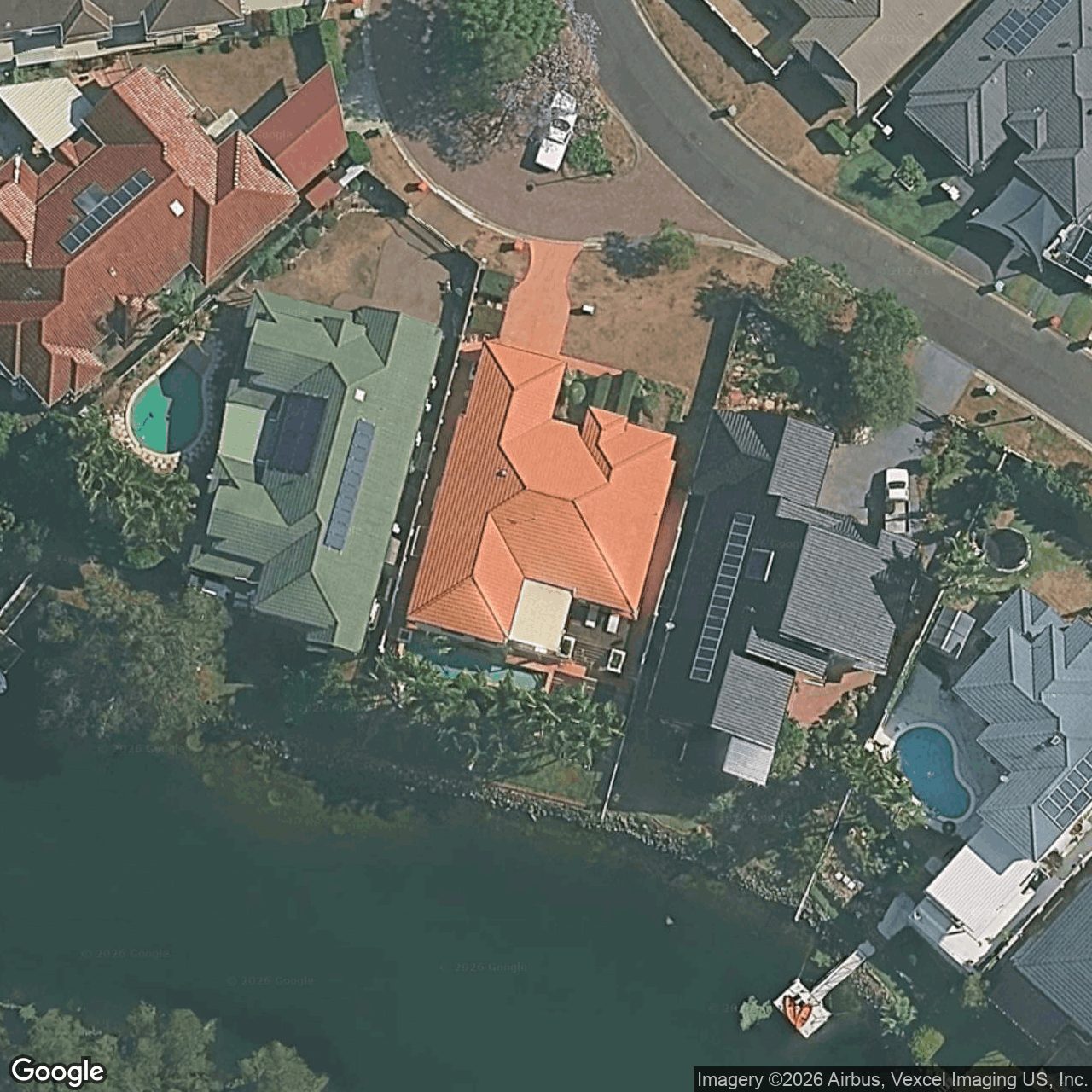 Aerial view of 40 Martingale Circuit, Clear Island Waters QLD 4226