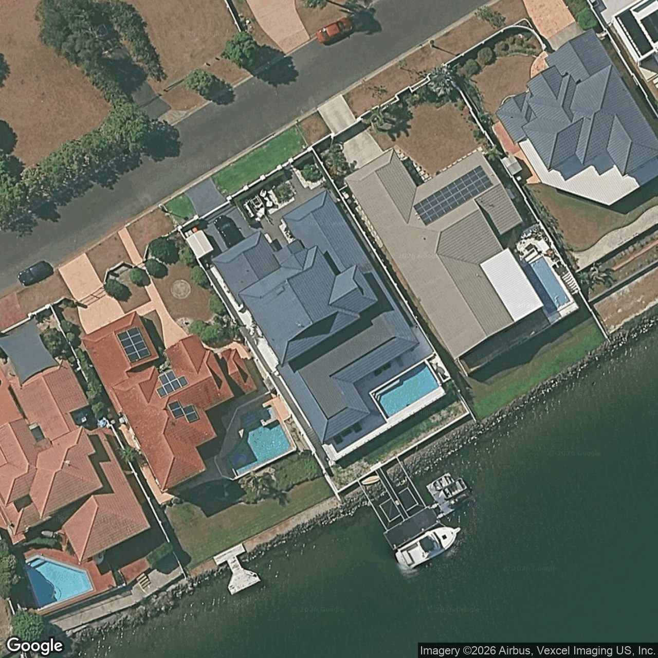 Aerial view of 20 Santabelle Crescent, Clear Island Waters QLD 4226