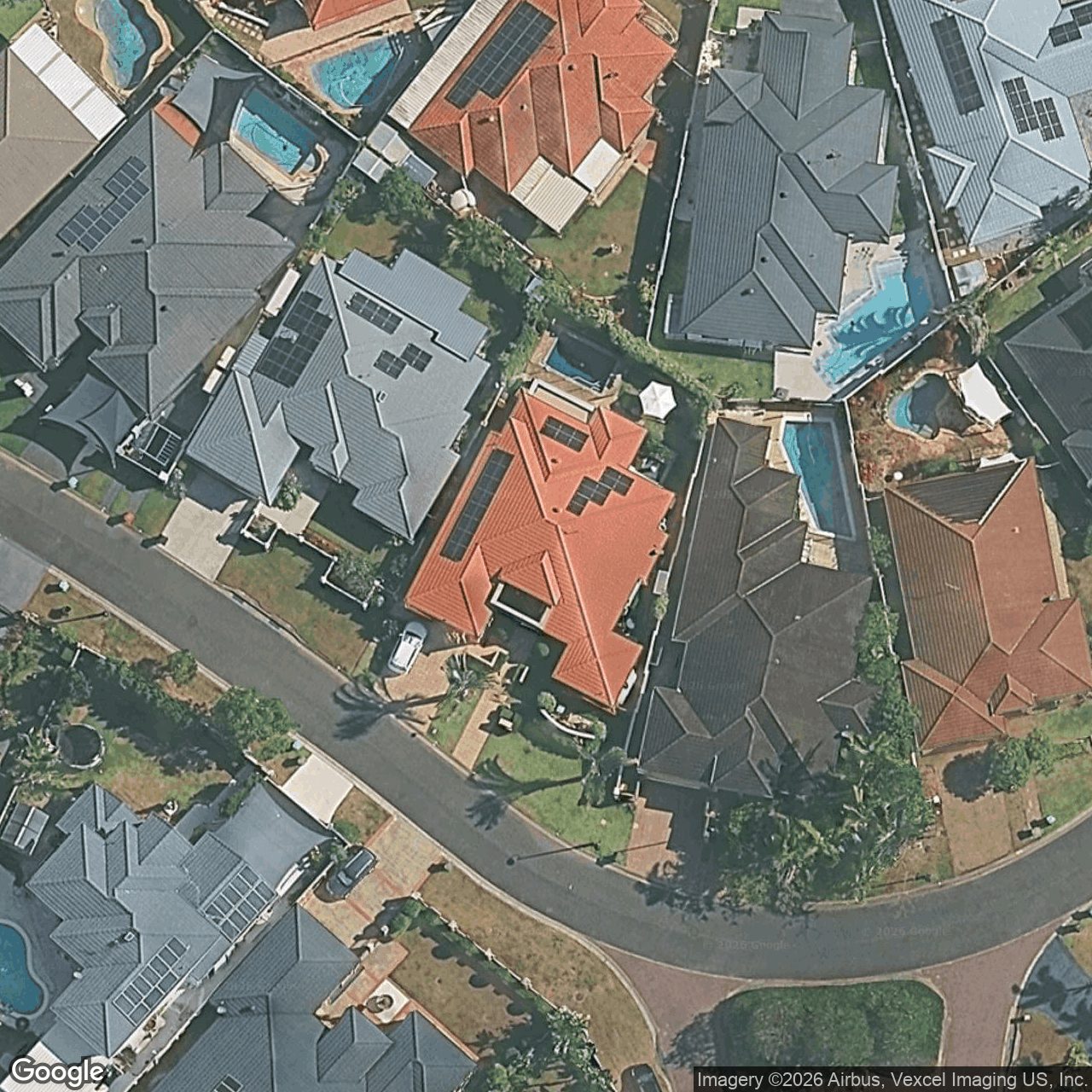 Aerial view of 29 Martingale Circuit, Clear Island Waters QLD 4226