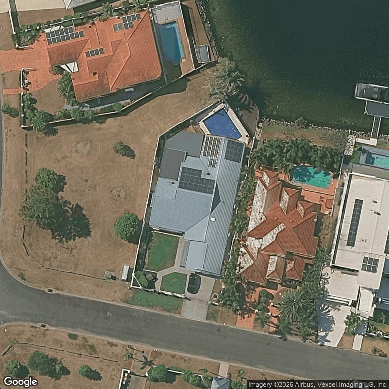 Aerial view of 2 San Simeon Drive, Clear Island Waters QLD 4226