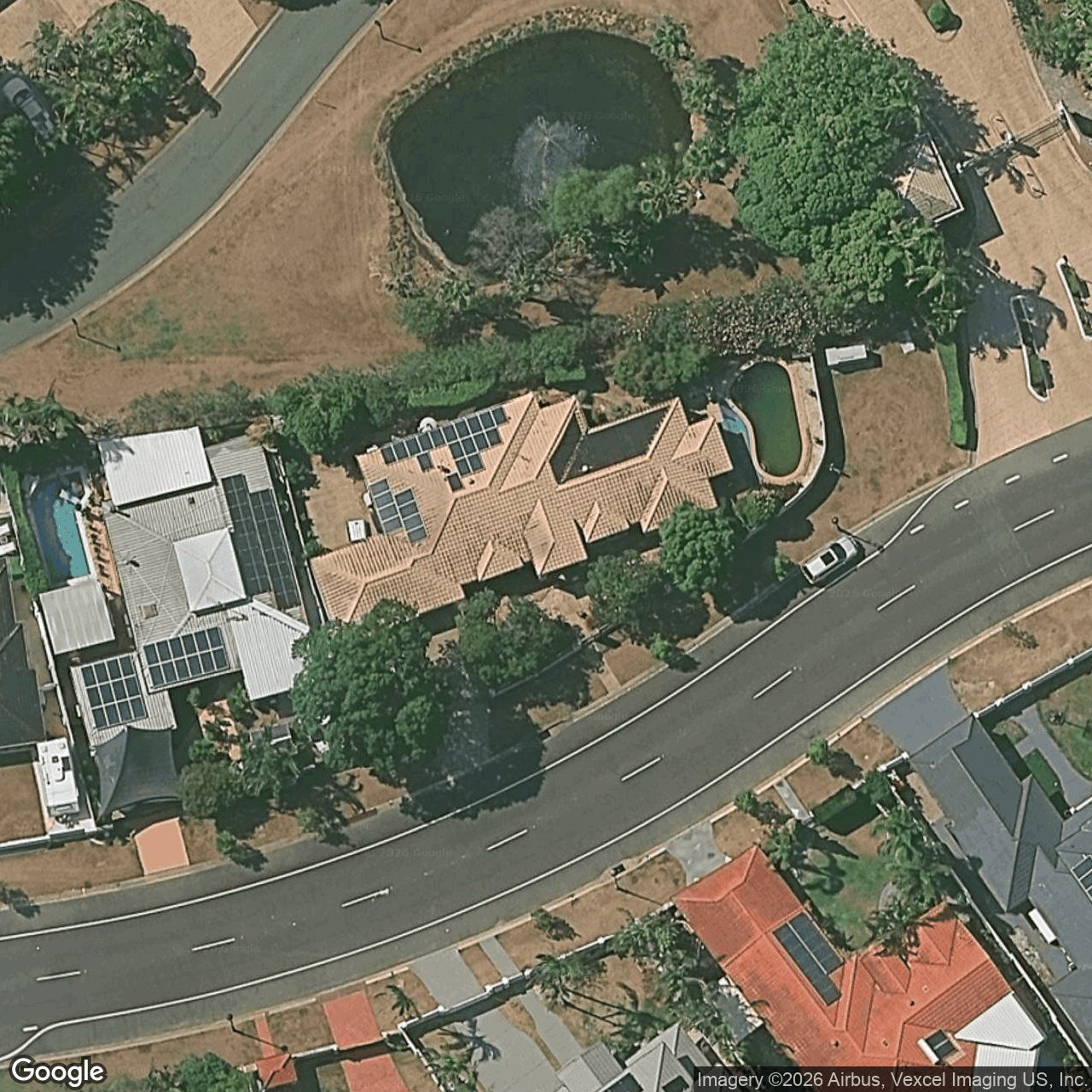 Aerial view of 127 Santa Cruz Boulevard, Clear Island Waters QLD 4226