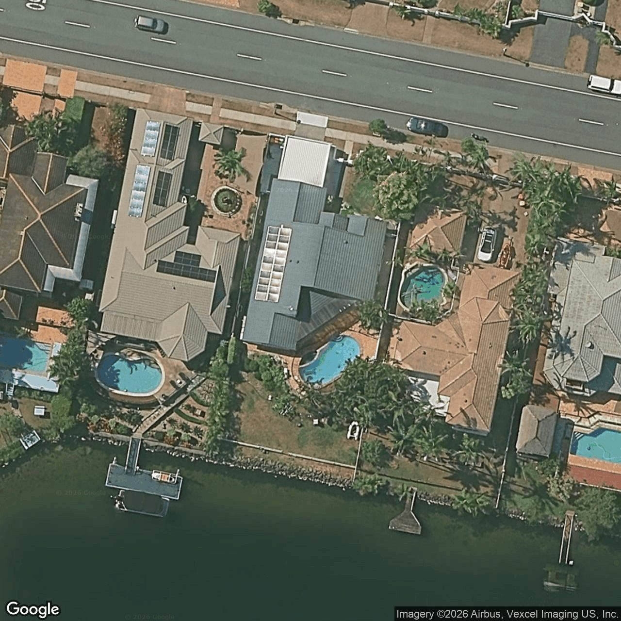 Aerial view of 74 Santa Cruz Boulevard, Clear Island Waters QLD 4226