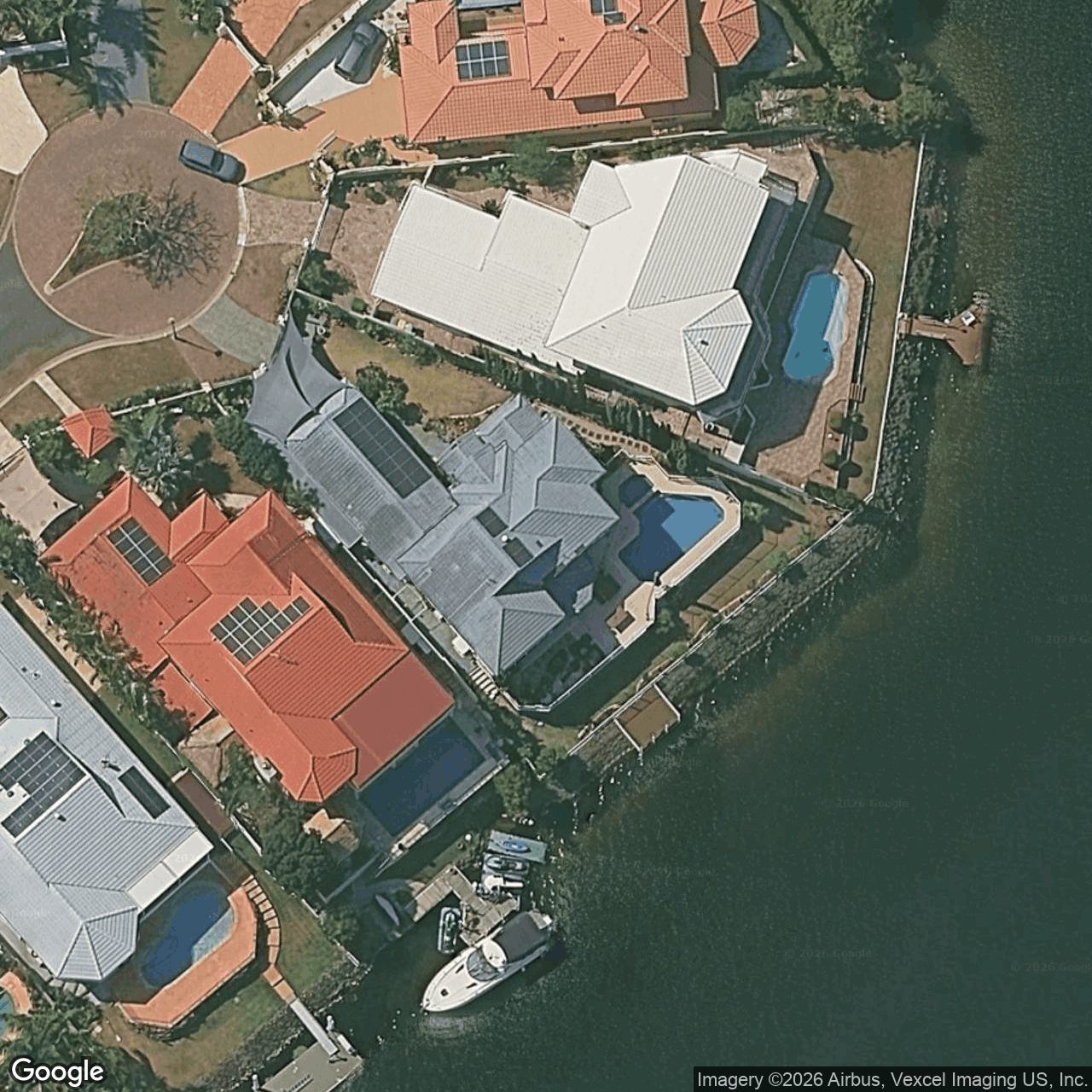 Aerial view of 6 Montevideo Drive, Clear Island Waters QLD 4226