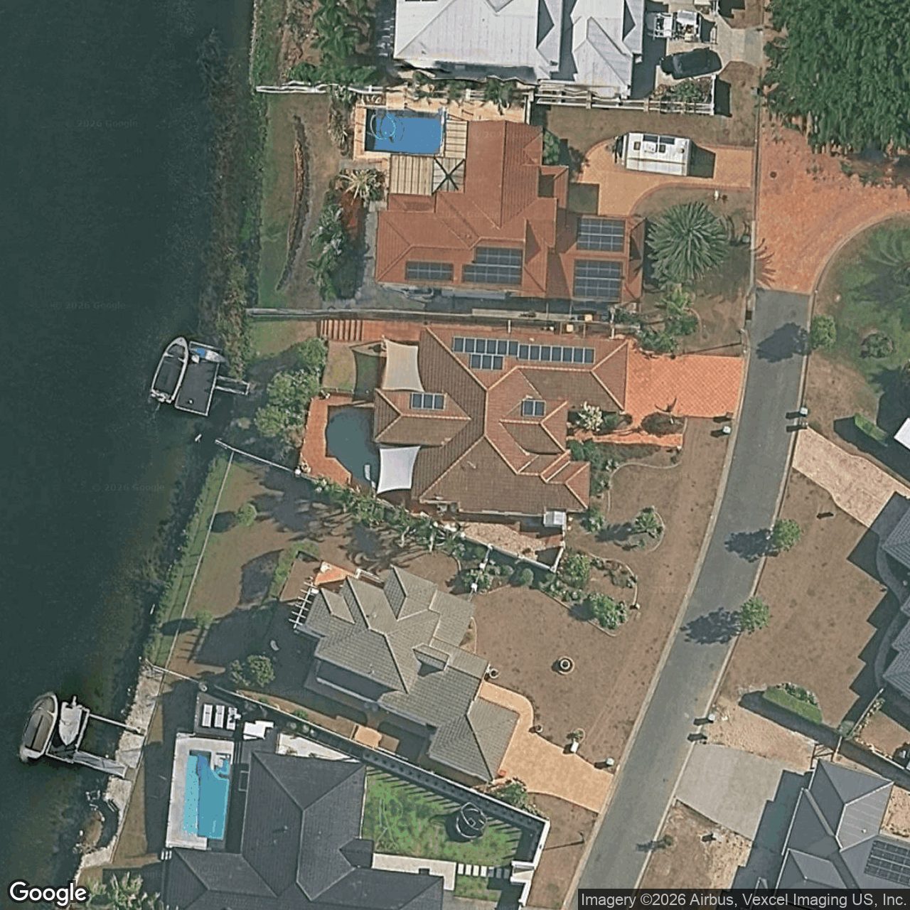 Aerial view of 16 Port Jackson Boulevard, Clear Island Waters QLD 4226