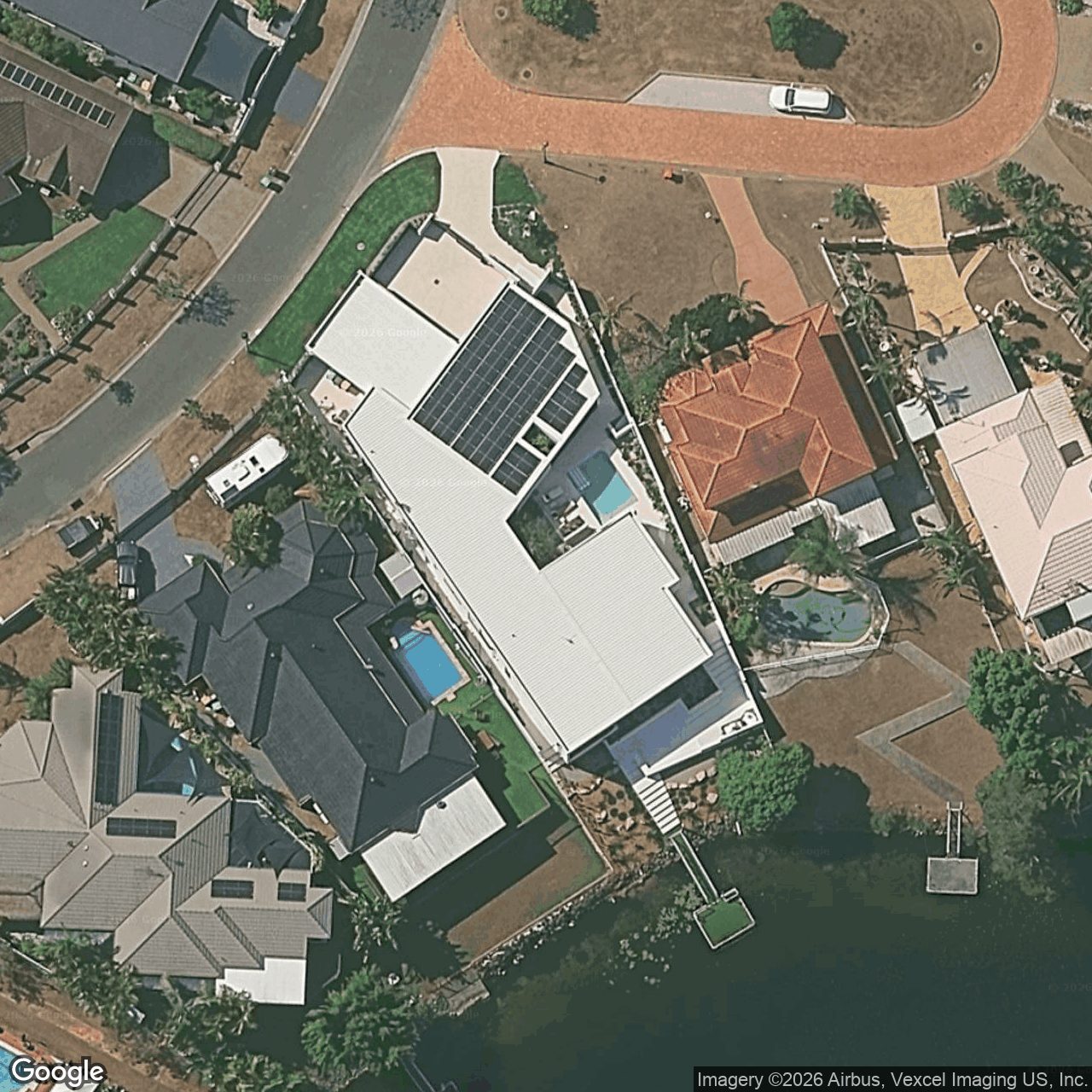 Aerial view of 186 Port Jackson Boulevard, Clear Island Waters QLD 4226