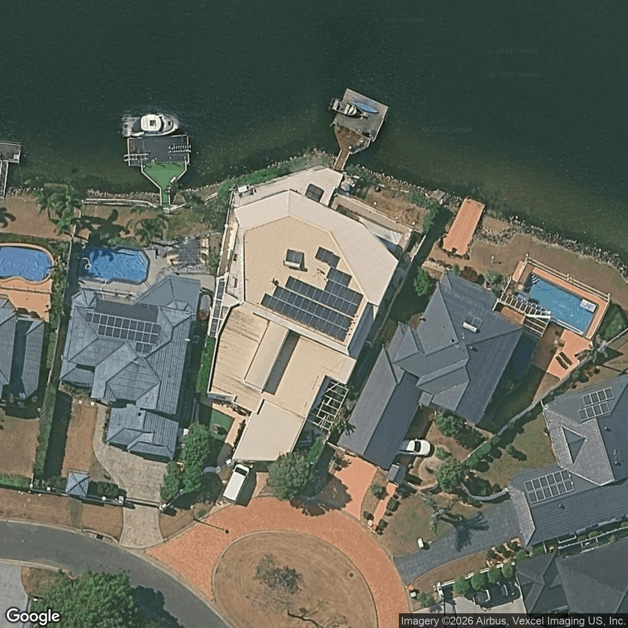 Aerial view of 158 Port Jackson Boulevard, Clear Island Waters QLD 4226