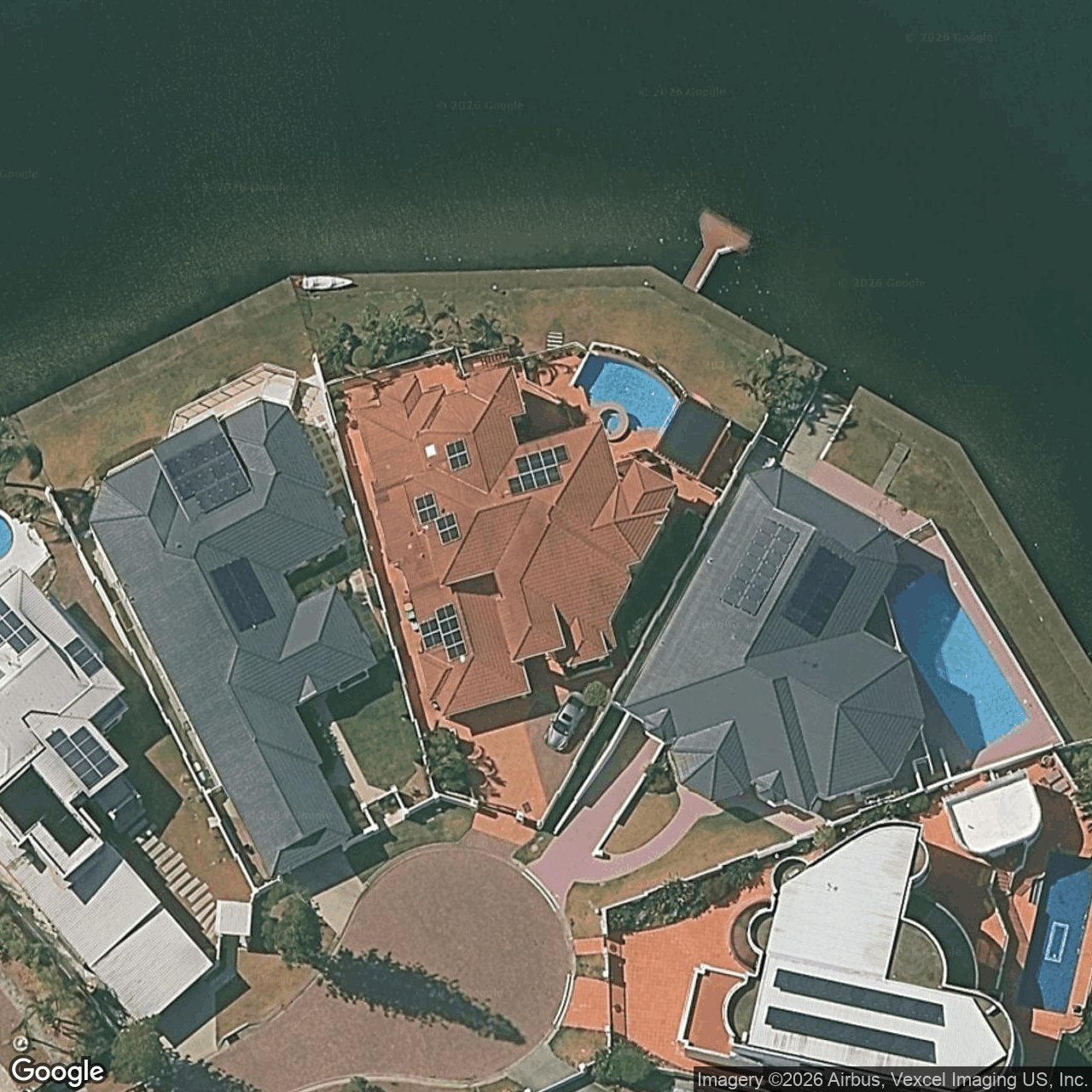 Aerial view of 28 St Martin Place, Clear Island Waters QLD 4226