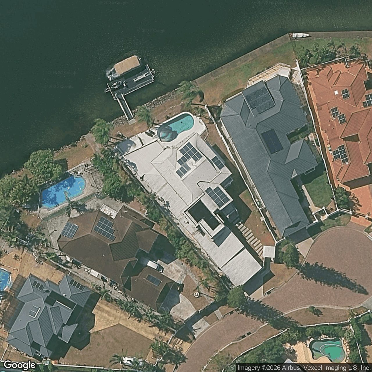 Aerial view of 24 St Martin Place, Clear Island Waters QLD 4226