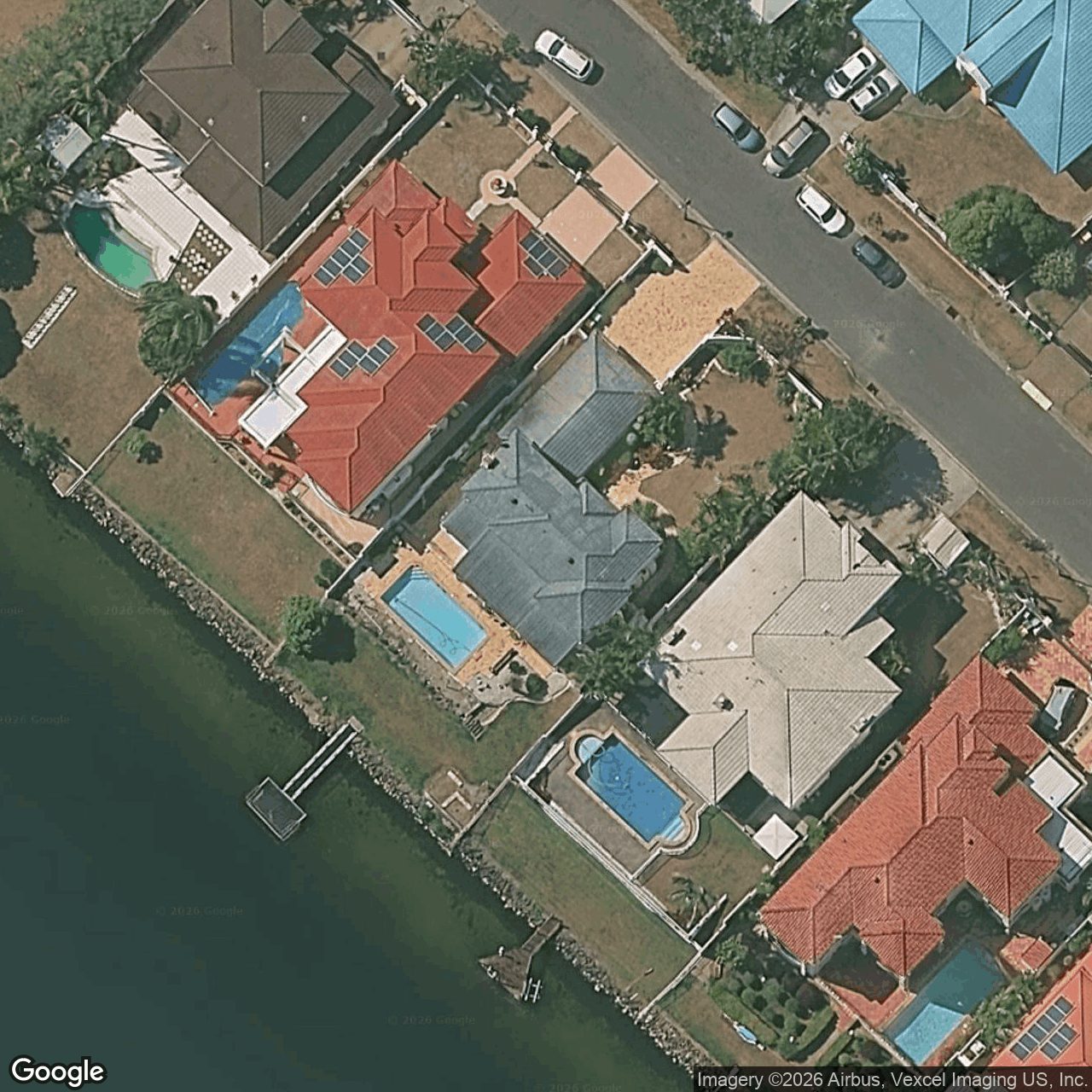 Aerial view of 42 Montevideo Drive, Clear Island Waters QLD 4226