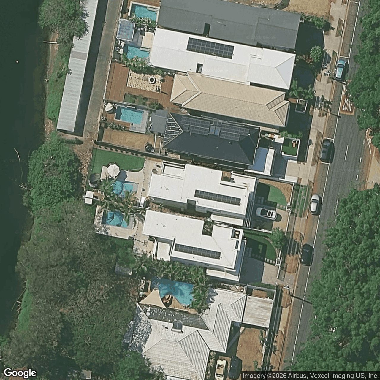 Aerial view of 45A Fairway Drive, Clear Island Waters QLD 4226