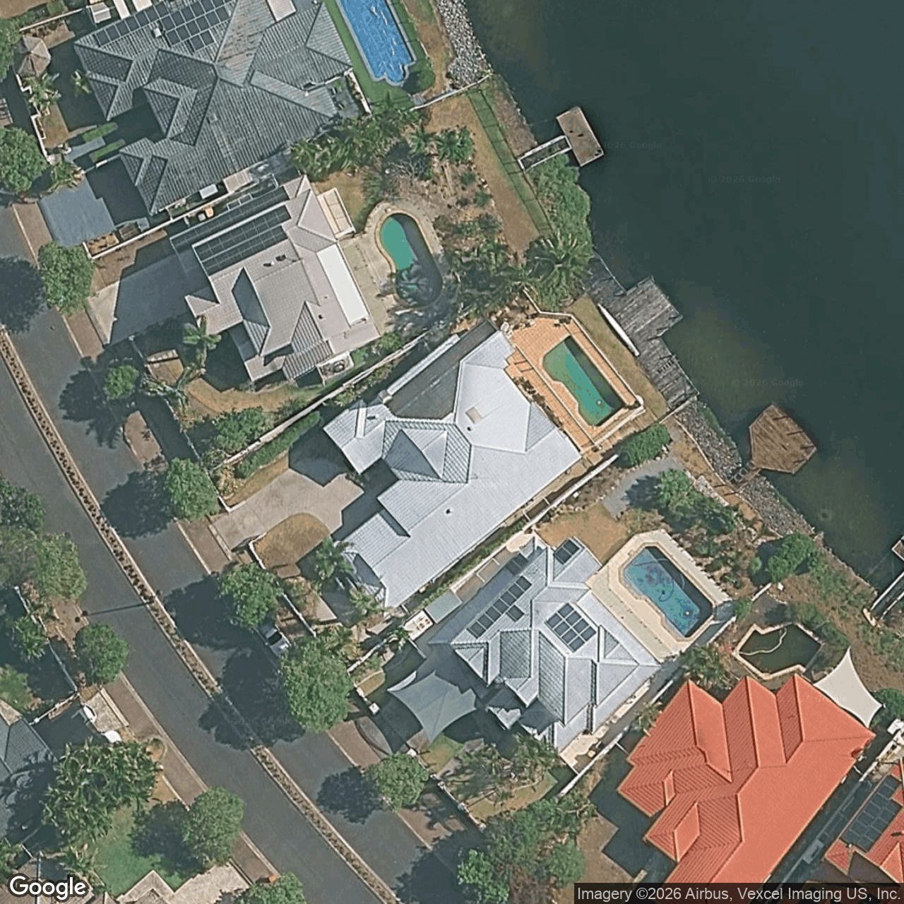 Aerial view of 23 Clipper Boulevard, Clear Island Waters QLD 4226