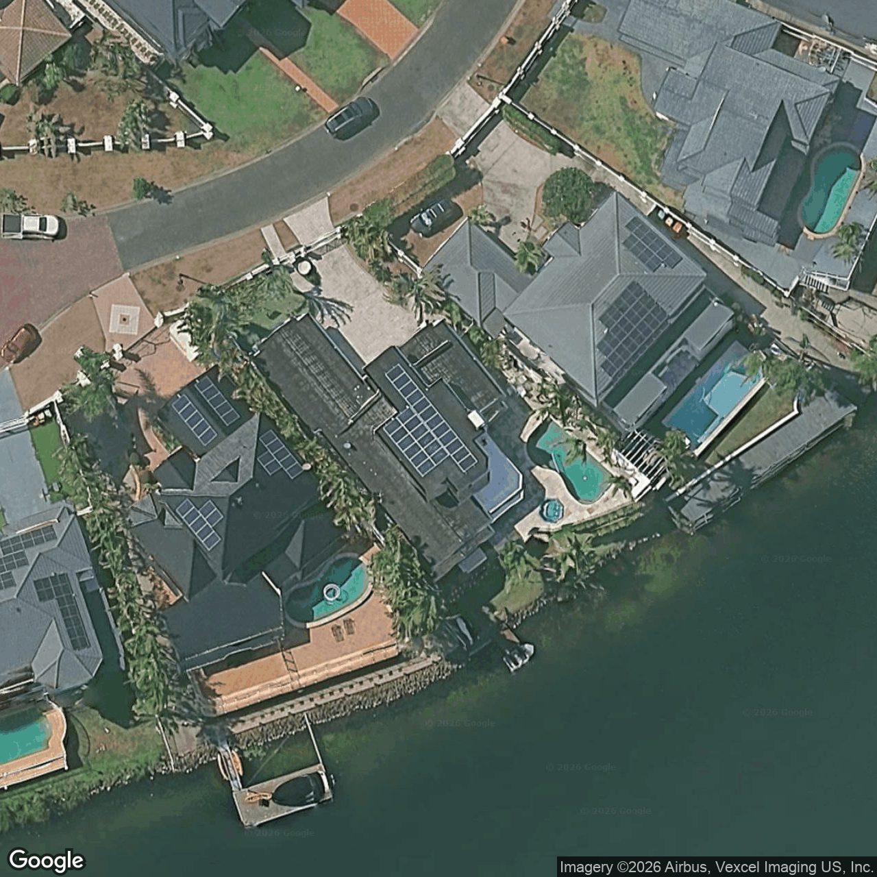Aerial view of 18 Staysail Crescent, Clear Island Waters QLD 4226