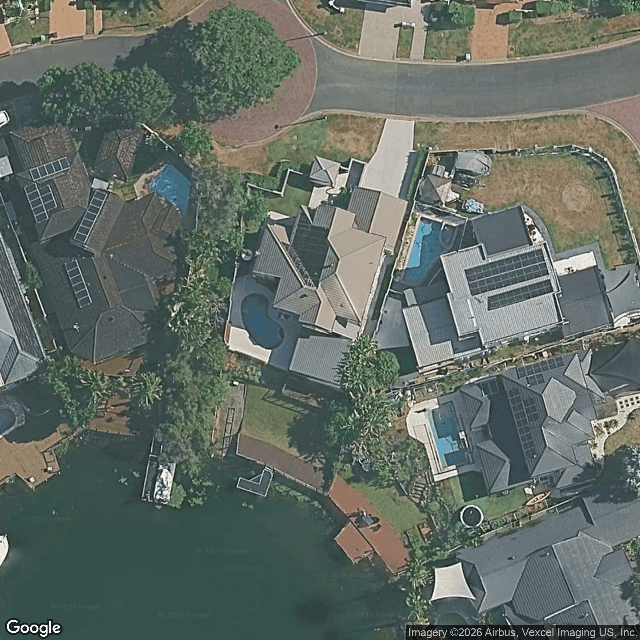 Aerial view of 16 Martingale Circuit, Clear Island Waters QLD 4226