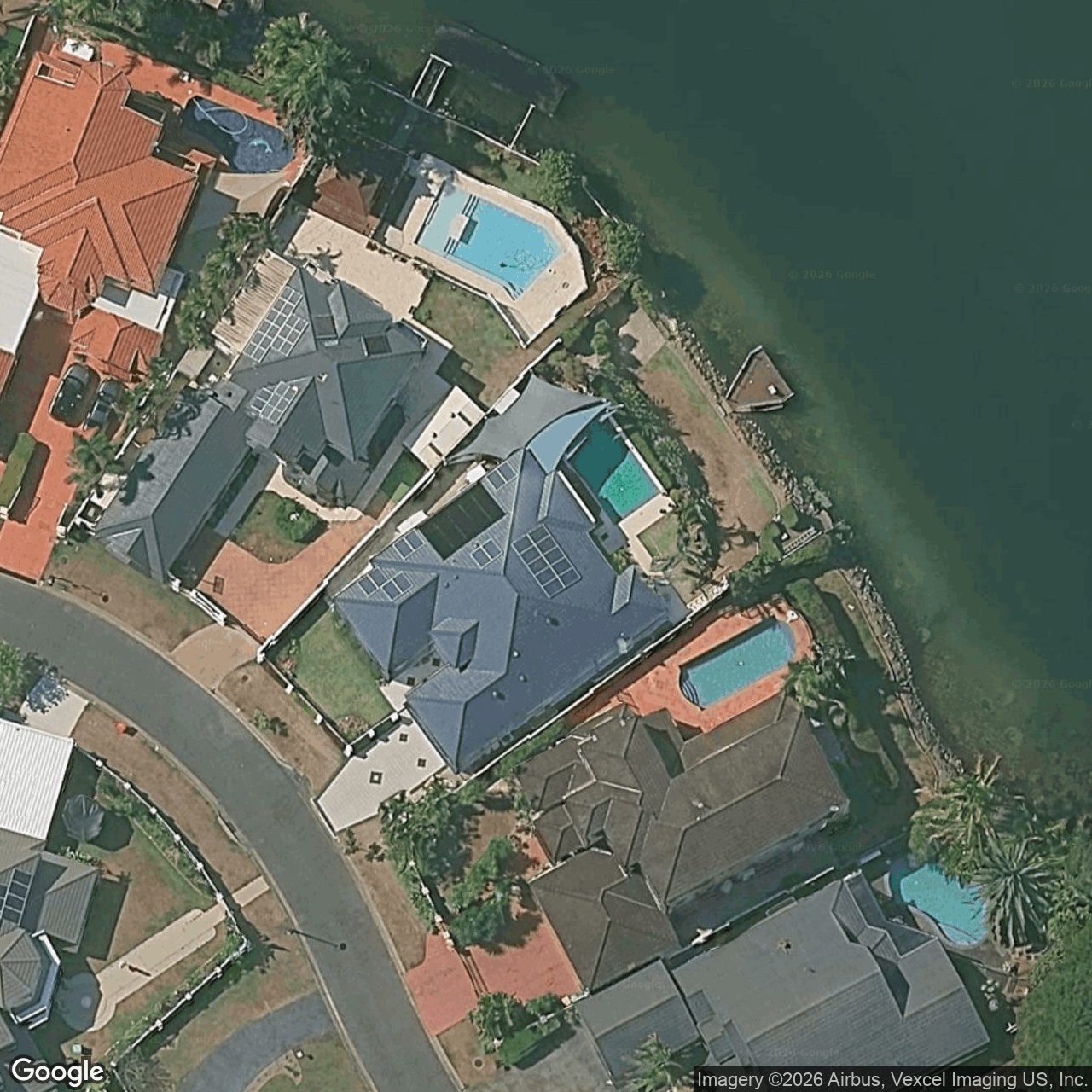 Aerial view of 7 Staysail Crescent, Clear Island Waters QLD 4226