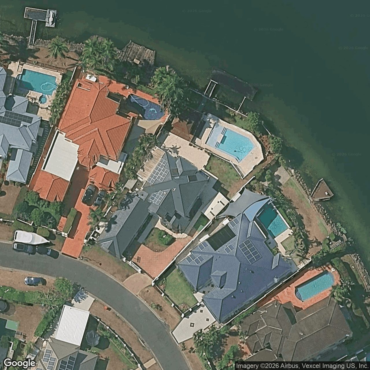 Aerial view of 9 Staysail Crescent, Clear Island Waters QLD 4226