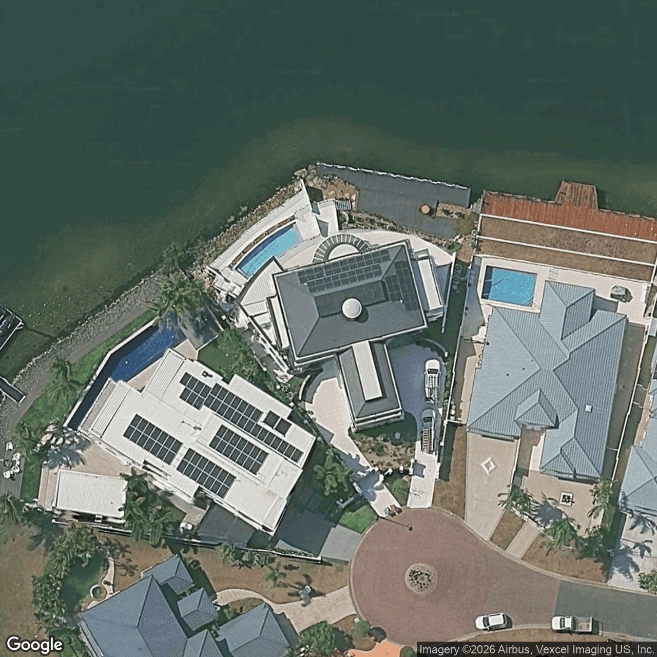 Aerial view of 17 Staysail Crescent, Clear Island Waters QLD 4226