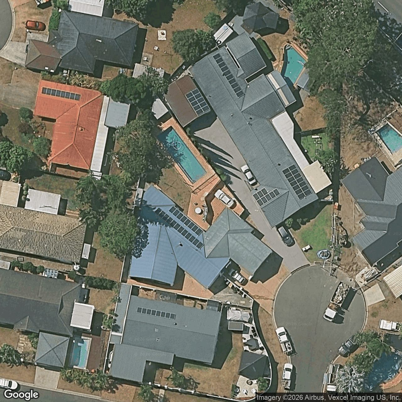Aerial view of 9 Goroka Court, Clear Island Waters QLD 4226