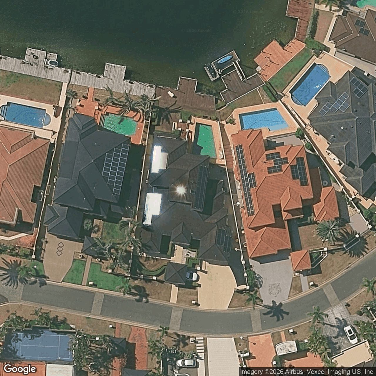 Aerial view of 17 Clear Water Bay Avenue, Clear Island Waters QLD 4226