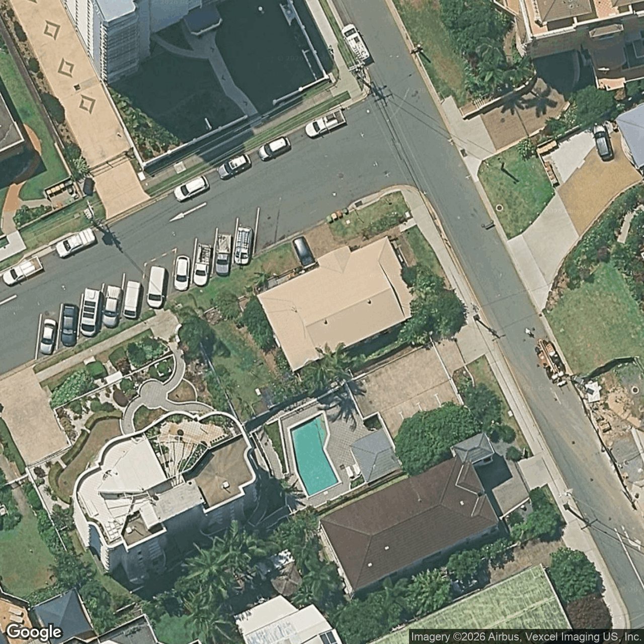 Aerial view of 2 Eden Avenue, Coolangatta QLD 4225