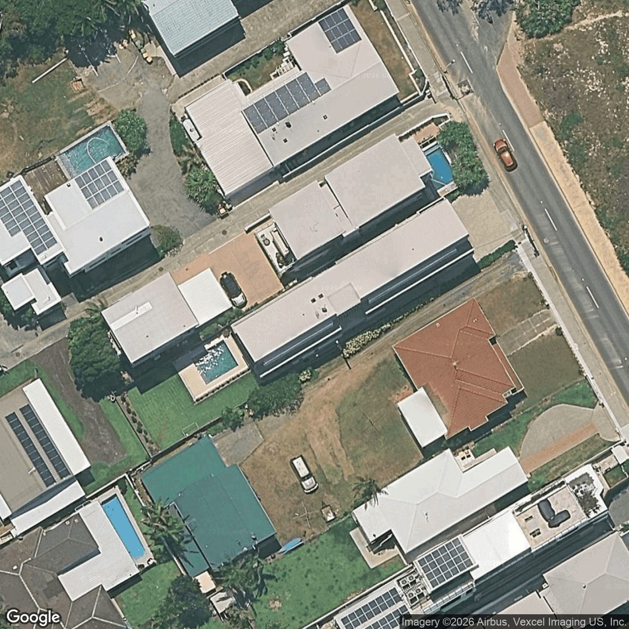 Aerial view of 728 Pacific Parade, Currumbin QLD 4223