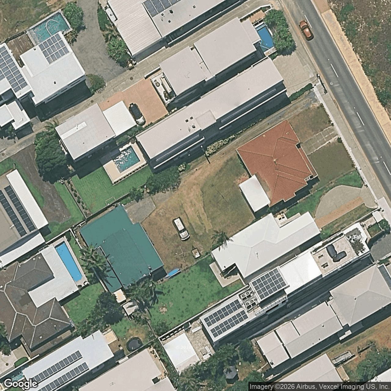 Aerial view of 726 Pacific Parade, Currumbin QLD 4223